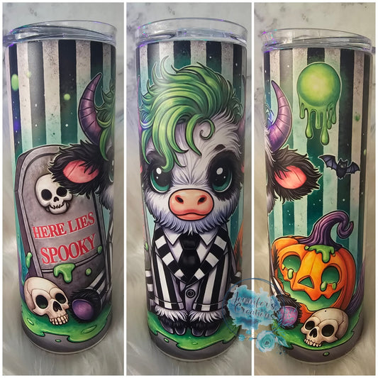 Here lies spooky (glow in the dark green)