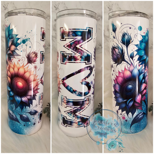 Colorful mom sunflower