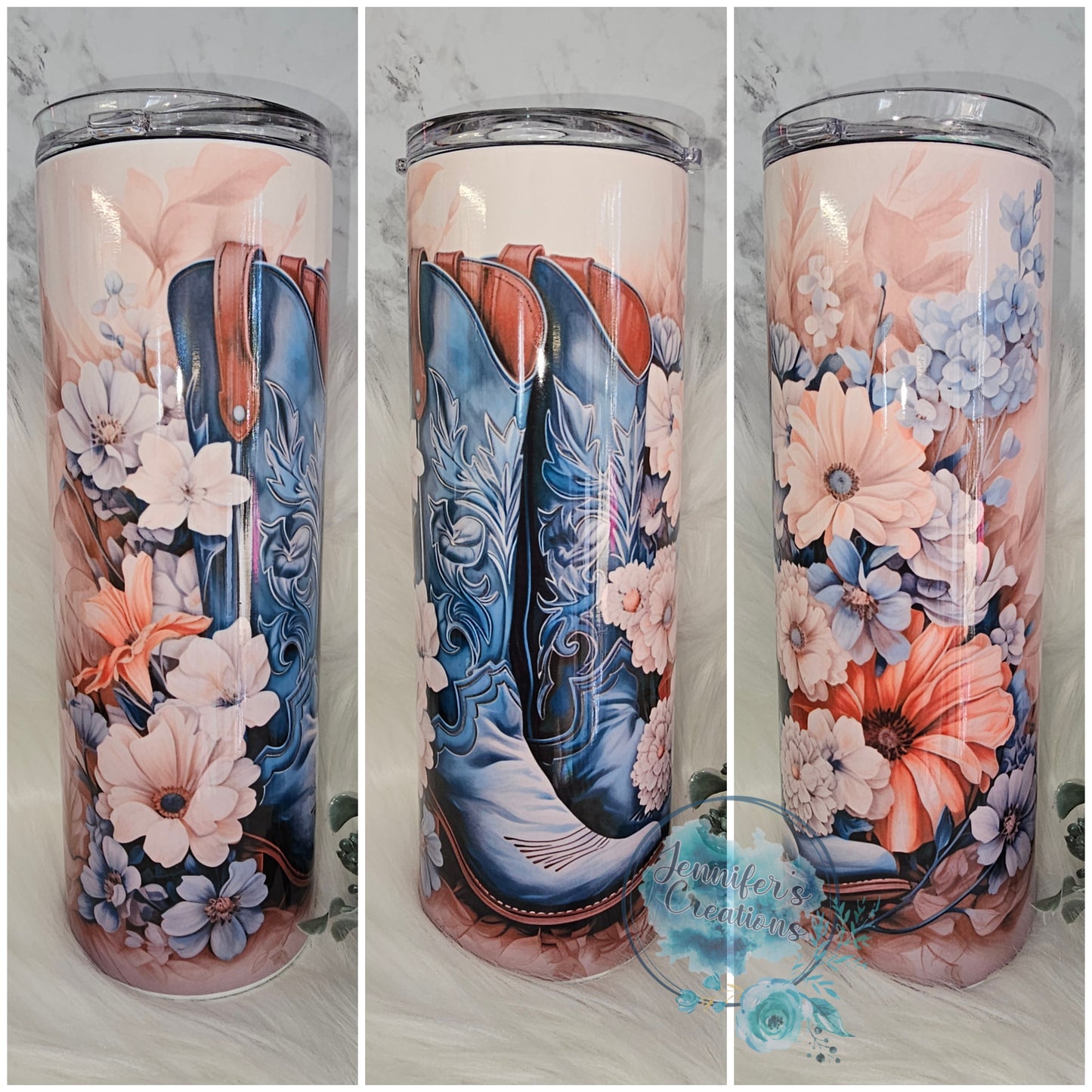 Floral boots