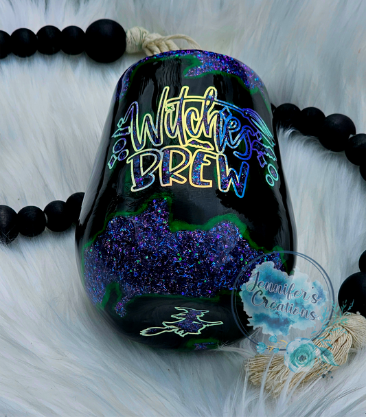 Witches brew (words and Witch glows in the dark)