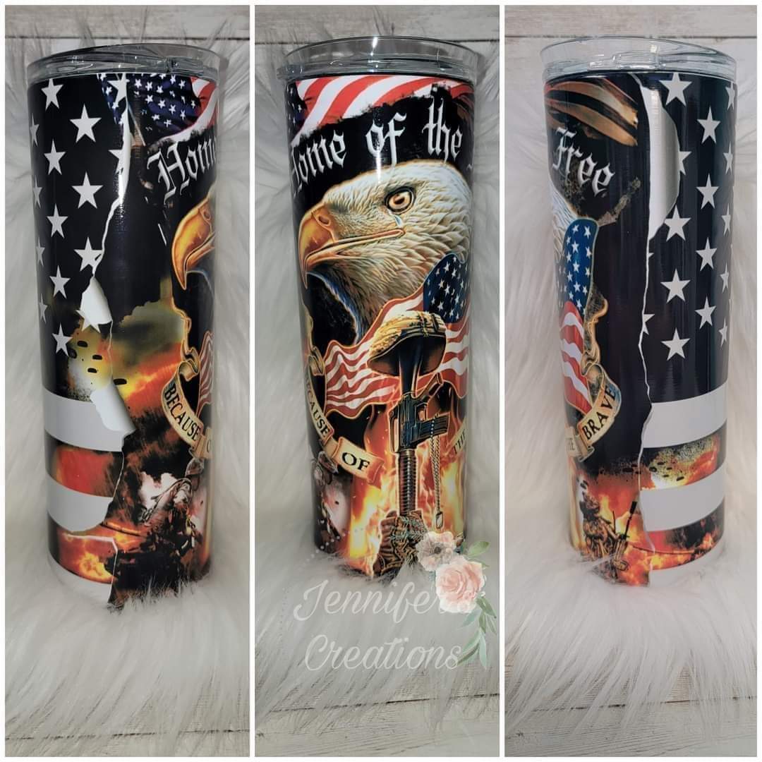 Home of the free because of the brave.