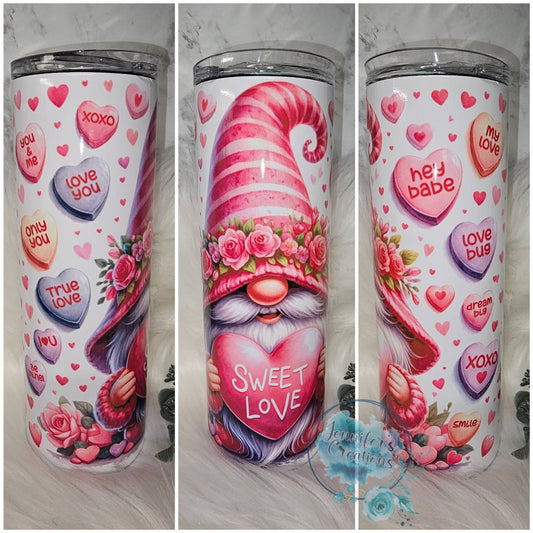 Nome with conversation hearts