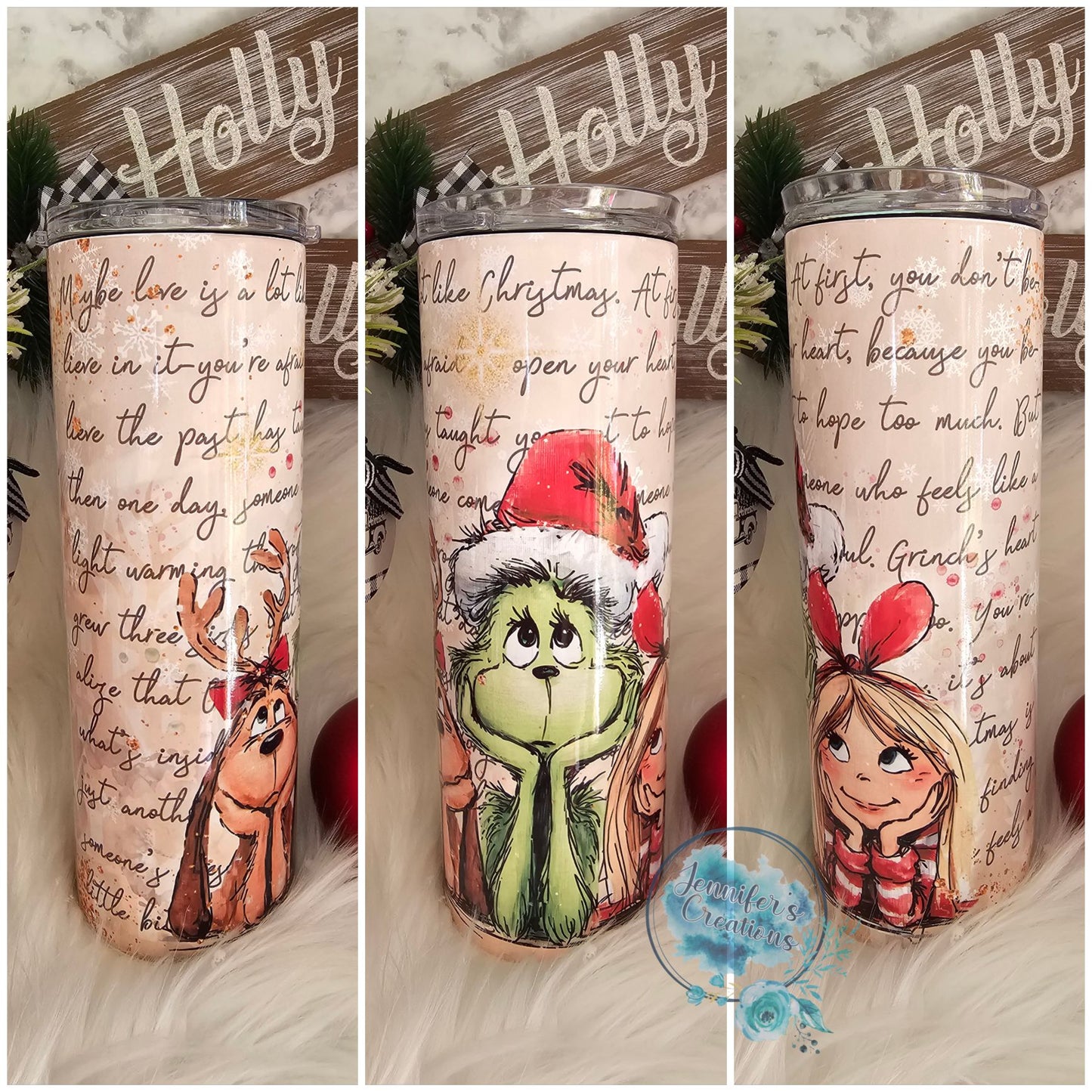 grinch with a letter