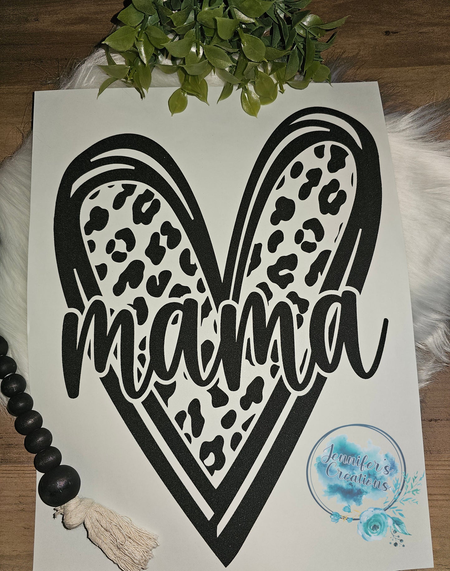 Leopard heart mama