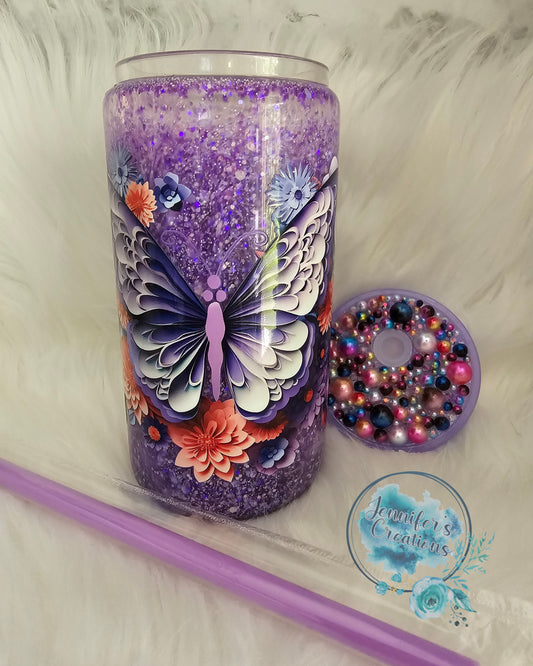 Purple Butterfly (Glass)