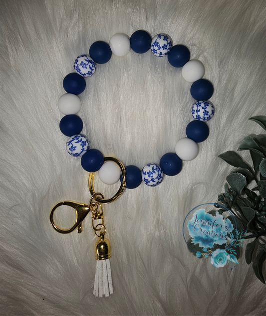 Royal blue floral