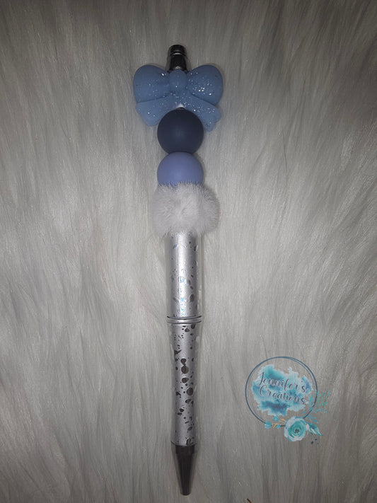 Blue 3d bow