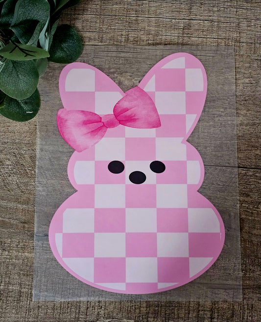 Pink checkered peep