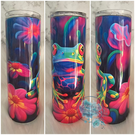 Neon tree frog