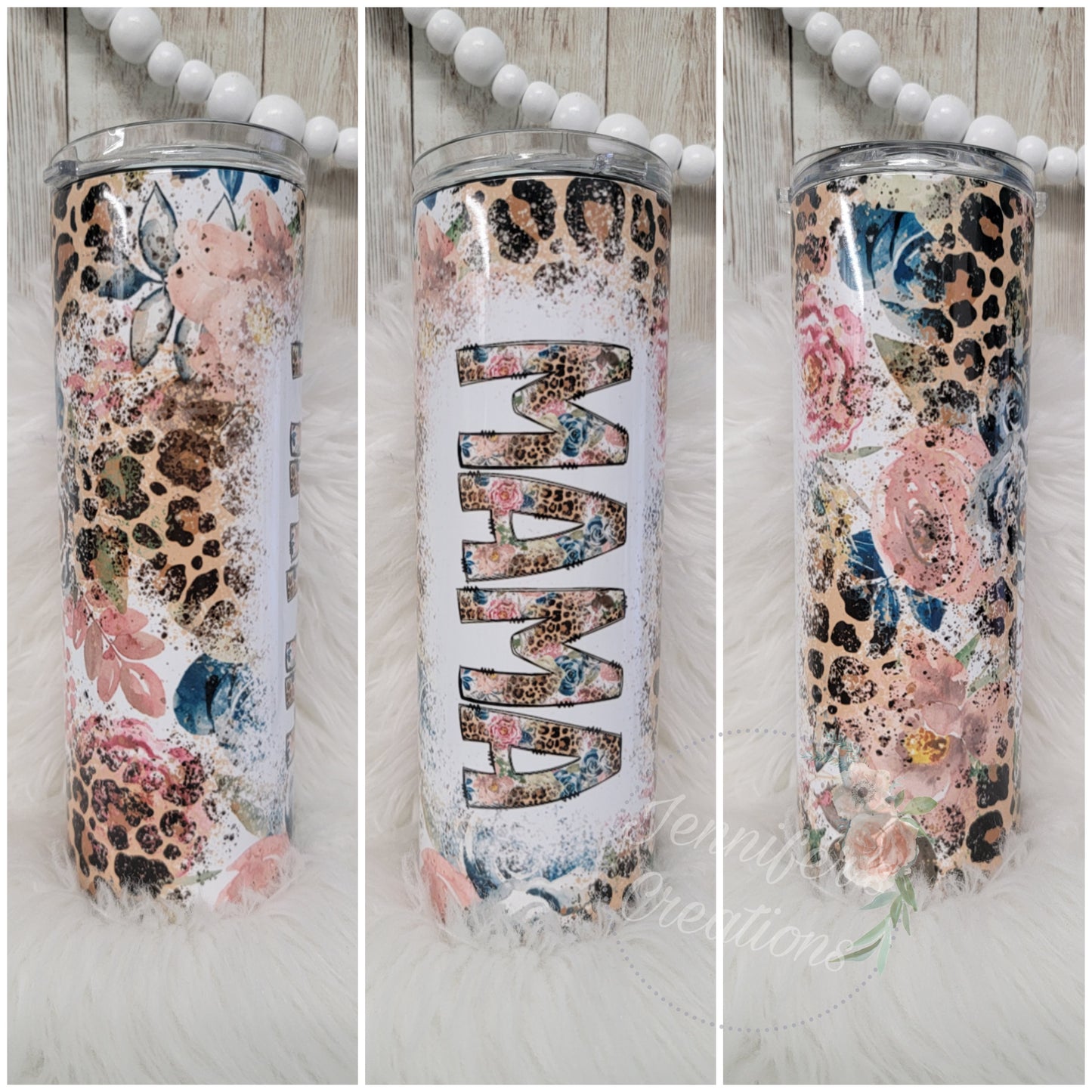 Mama leopard floral