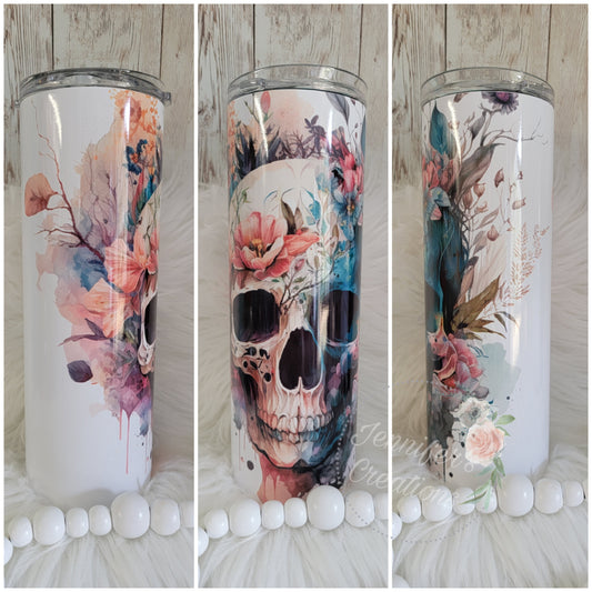 Floral skull